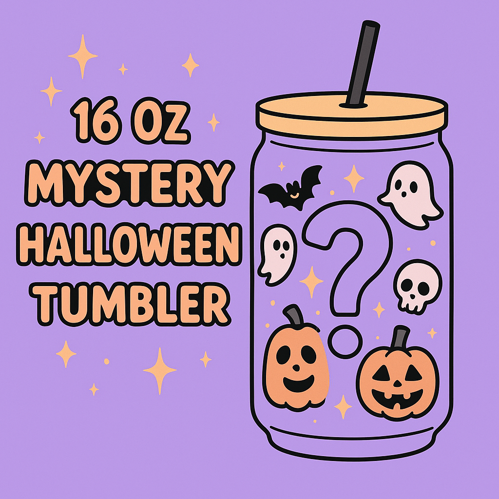 Mystery Halloween themed tumbler