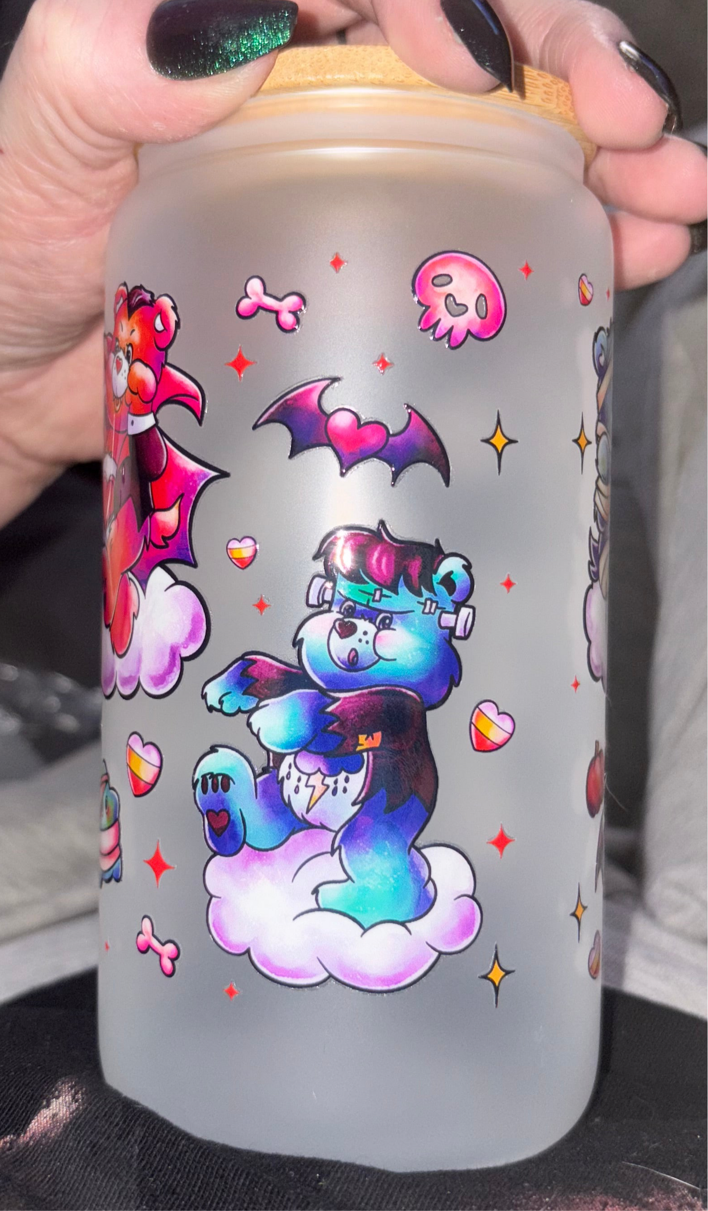Bearmonster 16oz frosted tumbler
