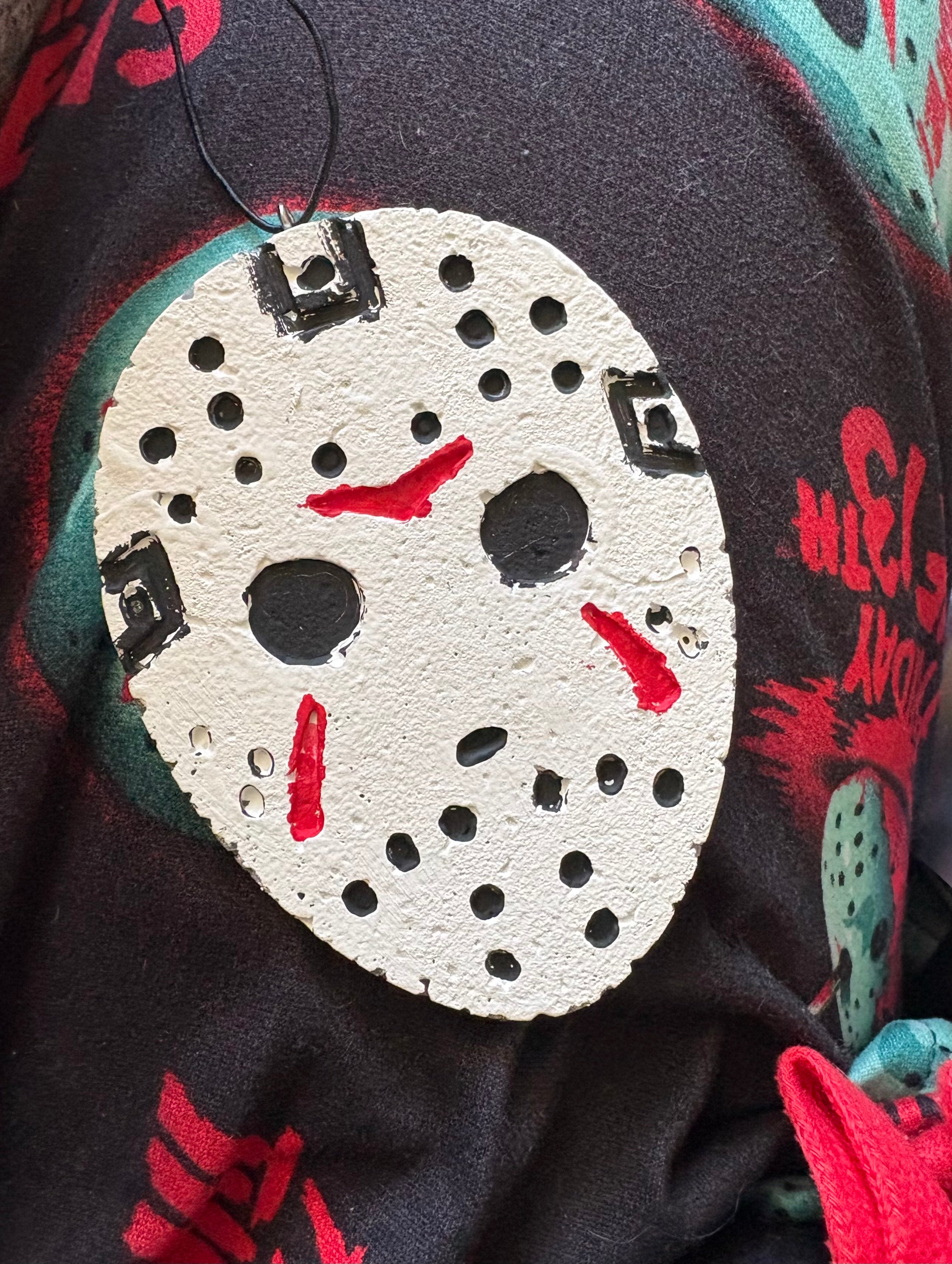 Jason car freshie (cold dead cozy)