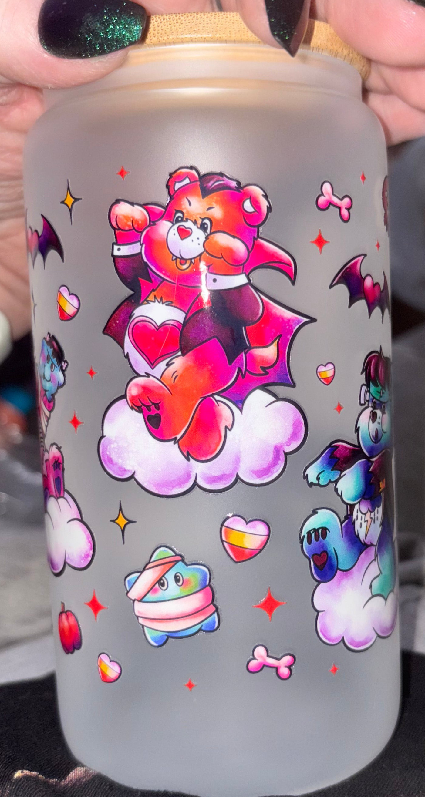 Bearmonster 16oz frosted tumbler
