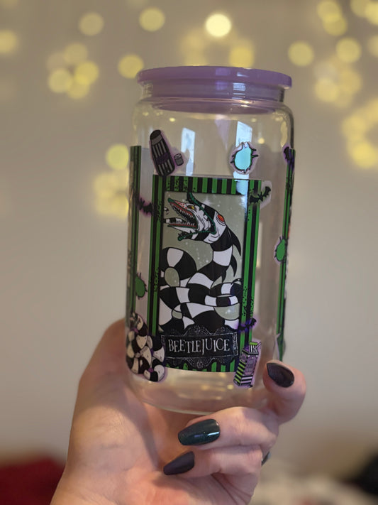Beetlejuice 16oz tumbler