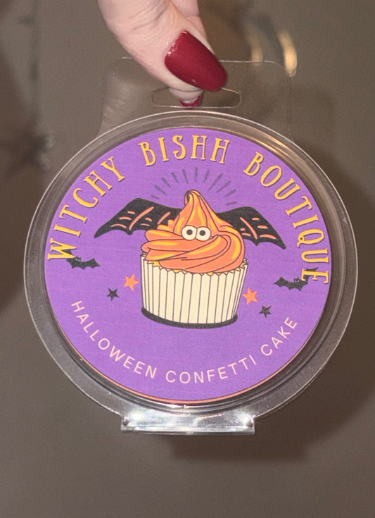 Halloween confetti cake wax melt